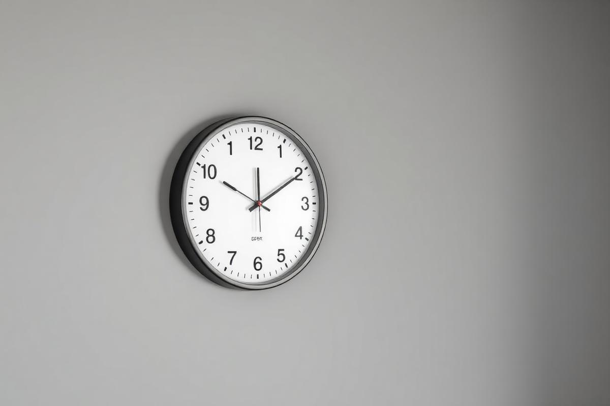 Clock on wall